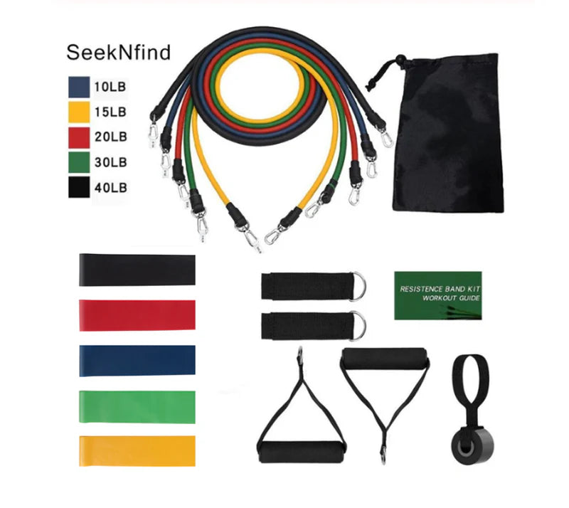 Resistance Bands Set with Handles – Home Gym Workout Equipment