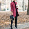 Women's Stand Collar Wool Blend Blazer Coat