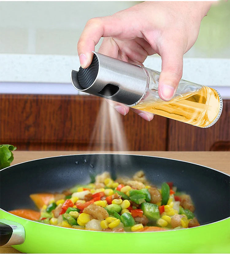 100ml Oil Spray Bottle for Cooking – Refillable Olive Oil & Vinegar Mister