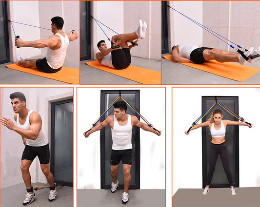 Resistance Bands Set with Handles – Home Gym Workout Equipment