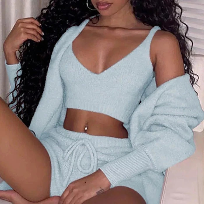 Women's 3-Piece Pajama Lounge Set
