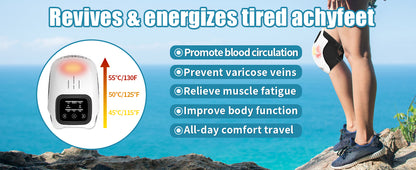 Smart Heated Knee Massager with Vibration & Rechargeable Design