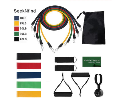Resistance Bands Set with Handles – Home Gym Workout Equipment