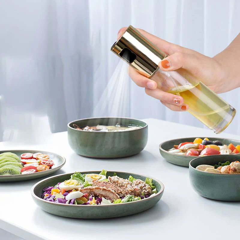 100ml Oil Spray Bottle for Cooking – Refillable Olive Oil & Vinegar Mister