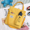 Harajuku Canvas Backpack for Women – Korean Style School Bag with Pockets
