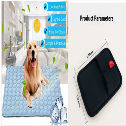 Pet Cooling Mat for Dogs & Cats – Ice Silk Cooling Pad, Breathable Summer Pet Bed for Small, Medium & Large Pets