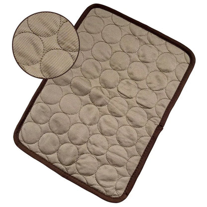 Pet Cooling Mat for Dogs & Cats – Ice Silk Cooling Pad, Breathable Summer Pet Bed for Small, Medium & Large Pets